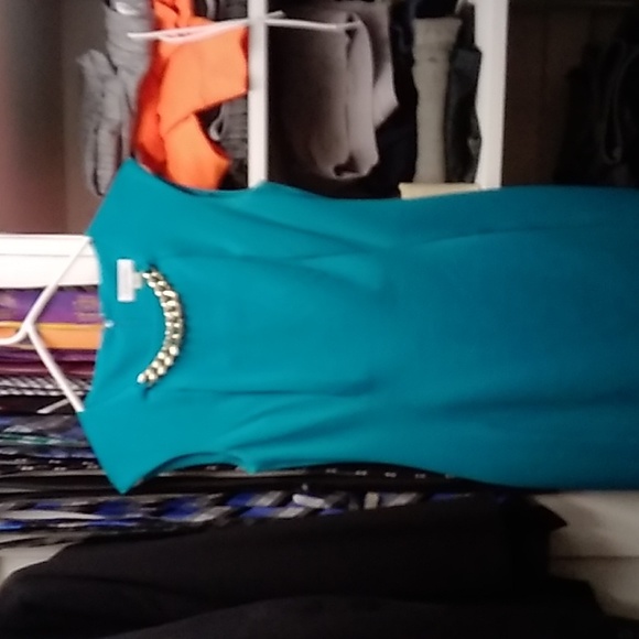 Calvin Klein shift dress with necklace detail - Picture 1 of 4